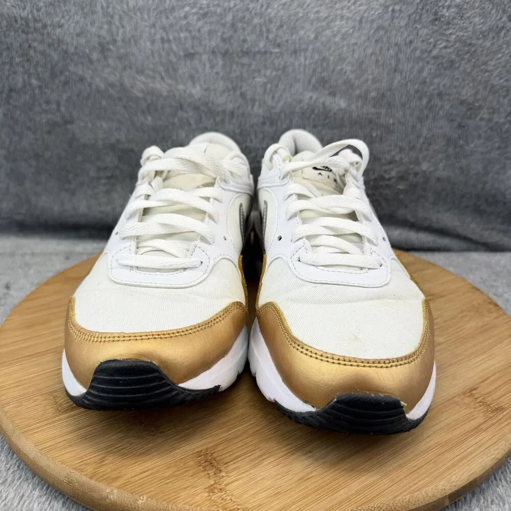 Nike Air Max SC Shoes Womens Size 9.5 White Gold Silver Sneakers CW4554-107